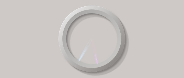 jQuery 3D质感圆环指针时钟特效