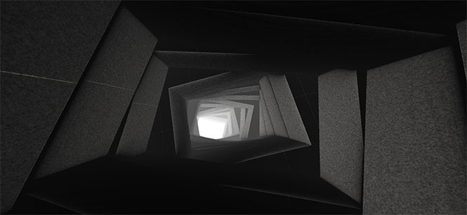 html5 webgl绘制3D洞穴穿越无限延伸动画特效