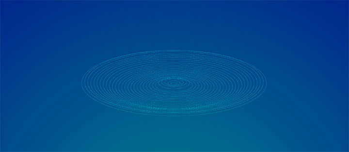 css3细线条模拟水滴波纹动画特效