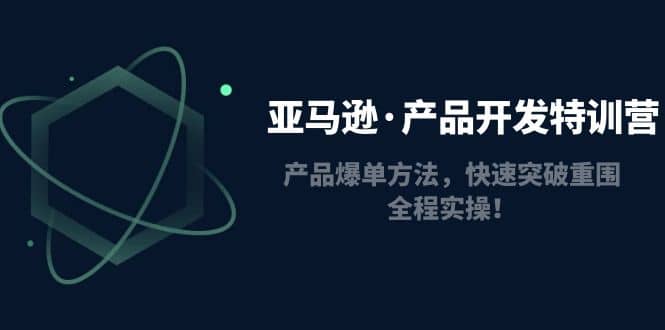 亚马逊・产品开发特训营：产品爆单方法，快速突破重围，全程实操
