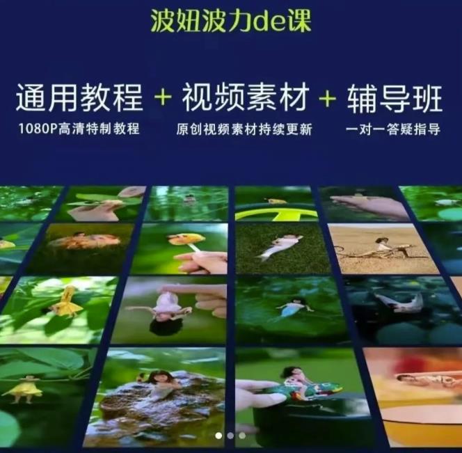波妞波力的视频通用教程+视频素材+辅导班