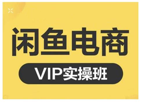鱼客・闲鱼电商零基础入门到进阶VIP实战课程，帮助你掌握闲鱼电商所需的各项技能