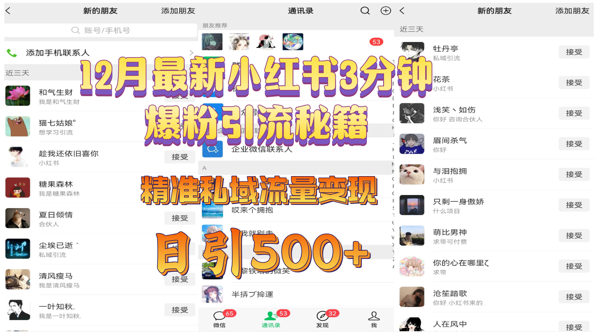 12月最新小h书秘籍，精准私域流量变现 日引500+